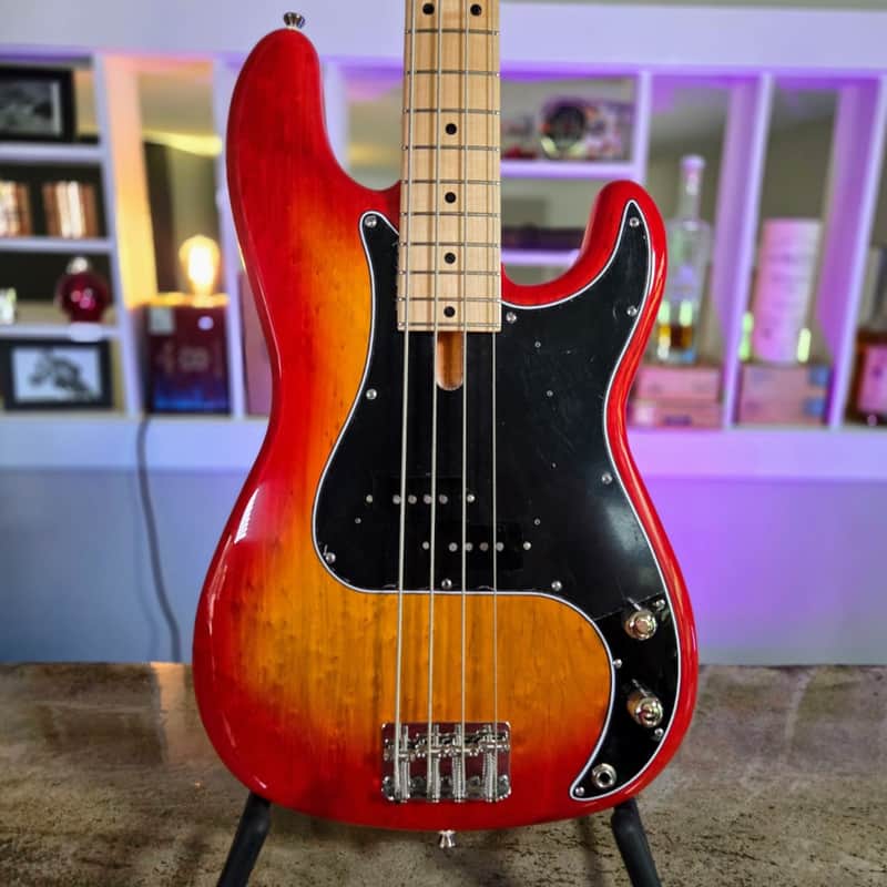 Alleva Coppolo KBP-4: RARE Birdseye Alder body, Maple Fingerboard, and a LP Cherry Burst Finish image 1