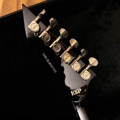 ESP LTD DV-200 2005 Dave Mustaine Signature Black - DV8 inlay on First fret - w/OHSC image 12