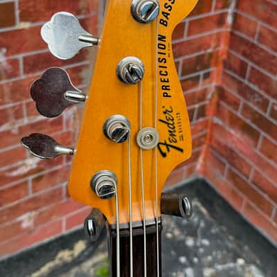 Fender Precision Bass 1979-81 - rare player grade Moroccan Red International Color on a budget. image 6