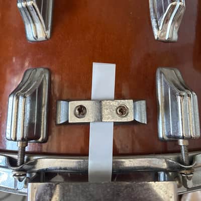 Rogers XP8 snare drum ‘79-‘83 - M Rogers walnut/mahogany lacquer image 5