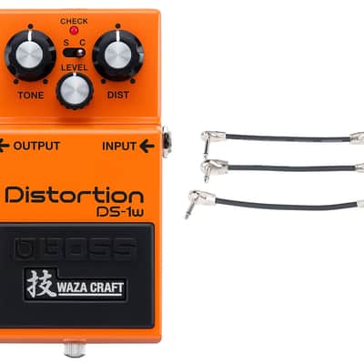 Boss DS-1W Waza Craft Distortion + Gator Patch Cable 3 Pack image 1