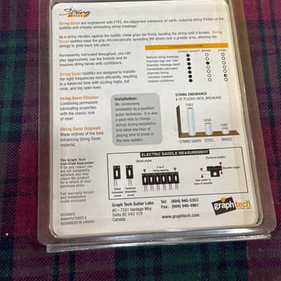 Graph Tech String Saver Classics Strat & Tele Saddles - Chrome image 2