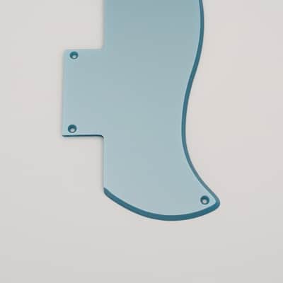 metallic ice blue acrylic pickguard for epiphone sg special guitar image 3
