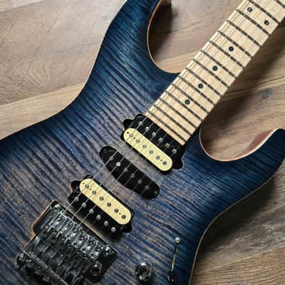 Suhr Modern Pro M6 - Faded Trans Whale Blue Burst image 8