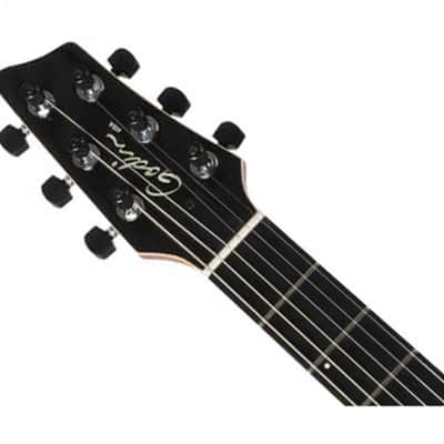 Godin XTSA Leaftop Electric Guitar - Trans Black image 4