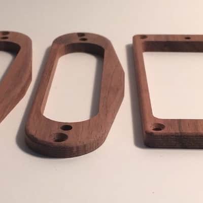 Guilford Genuine Koa H-S-S Flat pickup ring set - USA image 3