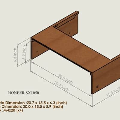 Pioneer SX-1050 Wood Case – Charcoal Grey Oak Finish- 10 Year Warranty image 12