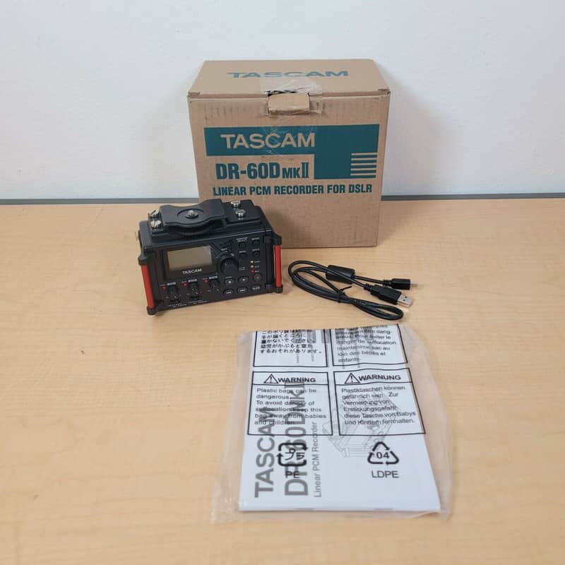 TASCAM DR-60DmkII 4-Track Portable Audio Recorder for DSLR Filmmakers - used **mint in box!! image 1
