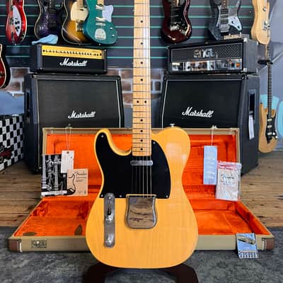Fender American Vintage '52 Telecaster Butterscotch Blonde 2002 Left Handed image 1