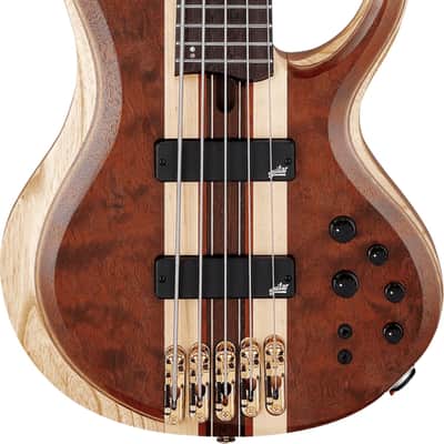 Ibanez BTB1835 Premium 5-String Bass Guitar, Panga Panga Fingerboard, Natural Shadow image 1