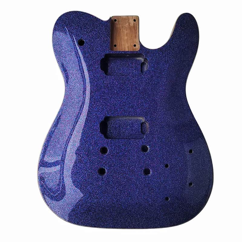 Blue 2 Piece Alder Telecaster Tele HH Style Guitar Body image 1