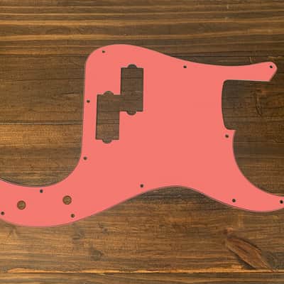 P Bass style Pickguard by Carmedon. Coral(matte) image 1
