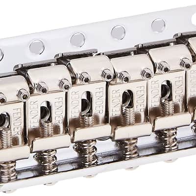 Genuine Fender Strat/Stratocaster Vintage 2-3/16" Spacing Tremolo Bridge, CHROME image 2