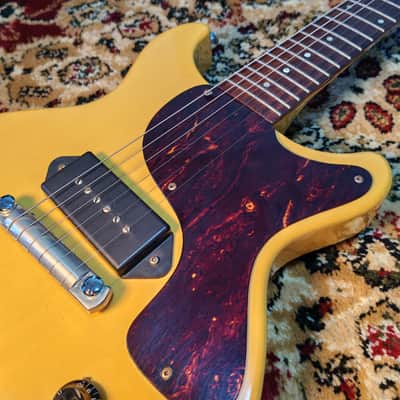 1989 Orville by Gibson Les Paul Junior JR 58 TV Double Cut (LPJ-D) – TV Yellow – Japan MIJ image 5