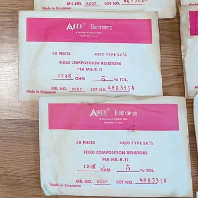 Huge Lot of 1000 + Resistors - Airco TRW Memcor Sage - NOS Vintage image 2