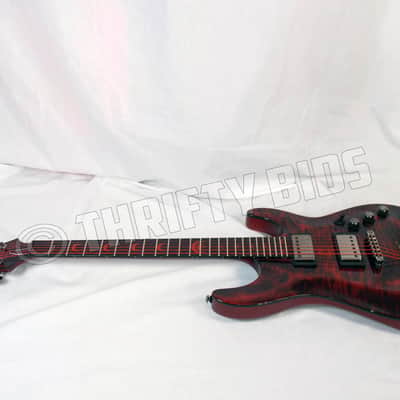 Schecter Diamond Series C-1 Blood Moon BloodMoon 2006-2007 Red Quilted Maple Top Duncan Designed PU image 1