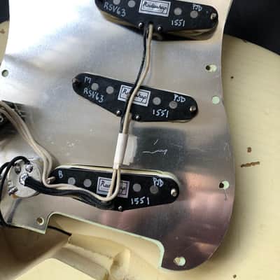 Bravewood Stratocaster S-Type 2020 Olympic White aged Relic image 10