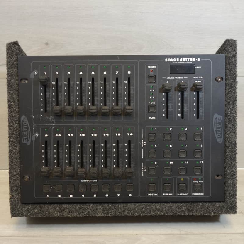 Elation Stage Setter 8 Lighting Controller - 8 Channel Lighting / Dimmer Mixing Console With Power Supply image 1