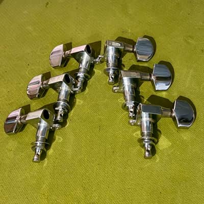 Vintage Schaller "Made in West Germany" 3 + 3 Tuners - Chrome image 4