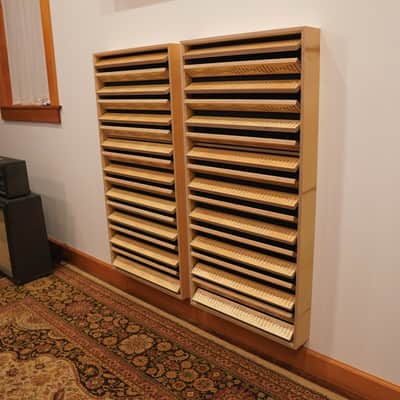 Acoustic Treatment Panel (46.5”x22.5”) Configurable Multimode Absorber Diffuser Reflector (OmniWave 244ADR) image 9