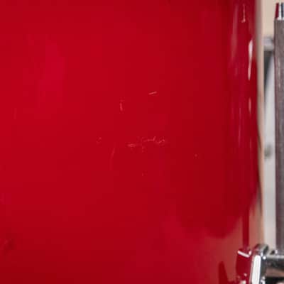 1980s Ludwig "Rocker" Red Cortex Drum Set image 7