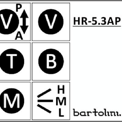 Bartolini HR-5.3AP Pre-Wired 3 Band EQ Active/Passive Vol, Vol, treble, bass, mid, 3 way switch image 3