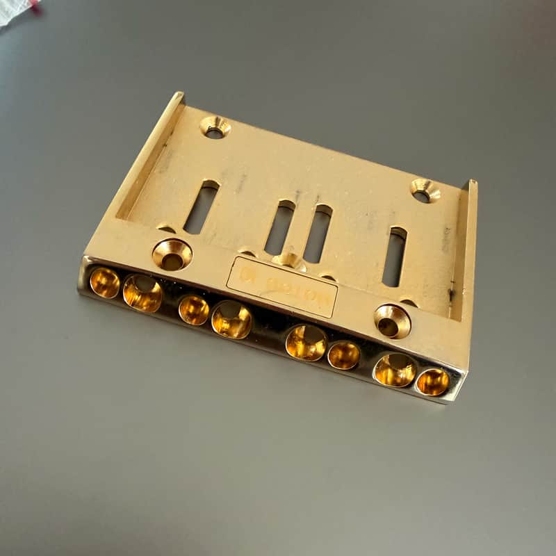Gotoh 206 Omni Adjust Bass bridge plate 1987-1994 - Gold image 1