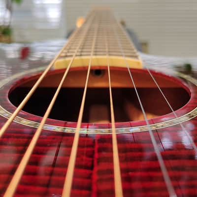 Ibanez AEG240-TRS Thinline Acoustic Electric Guitar w/ Fishman 2014 - Transparent Red Sunburst image 16