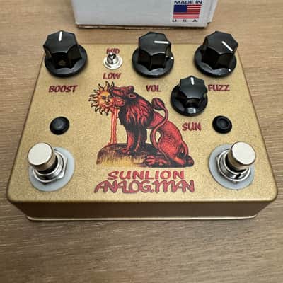 Analogman Sun Lion Fuzz Booster Pedal | Reverb