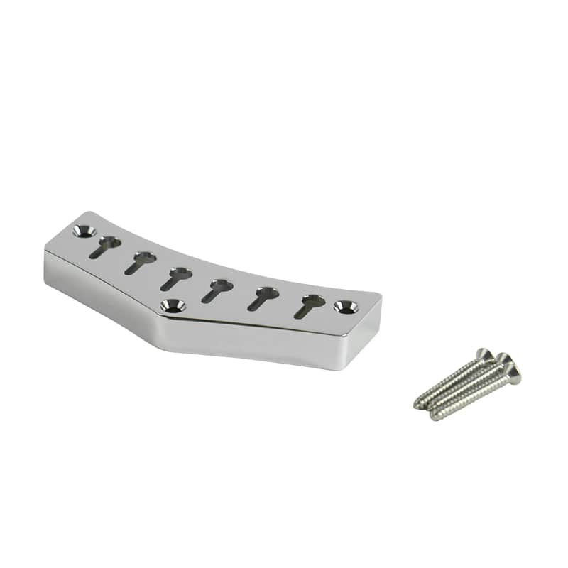 Kluson JG Custom Top Mount Tailpiece Brass Chrome | Reverb