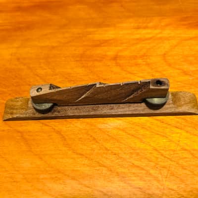 Kay Silvertone Harmony Adjustable floating bridge for arch top 50’s - Rosewood image 1