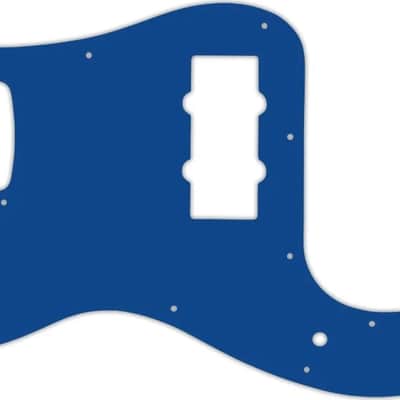 WD Custom Pickguard For Left Hand Fender Blacktop Precision Bass #08 Blue/White/Blue