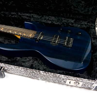 Swisher Handmade Machine 6 2022 Indigo Blue Electric Guitar image 7