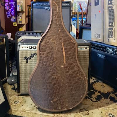 Gibson Vintage Chipboard Alligator 🐊 Case ES 335 125 175 225 etc 1950s - Brown image 1