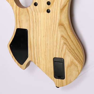 Agile 8 String Multi-Scale Fan Fret Headless Electric Guitar CHIRAL NIRVANA 82528 RL MOD SS Nat Flame image 6