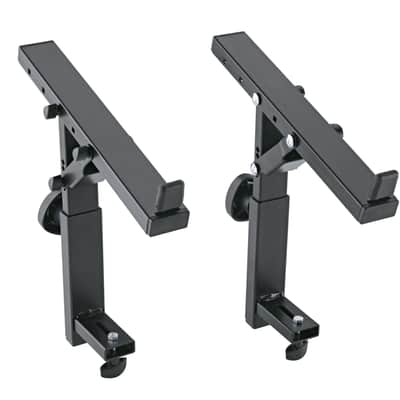 K&M 18820 Omega Pro Keyboard Stand + Second Tier, Third Tier, Table Top, Cable Organizer, Laptop Holder, Universal Holder, Adapter, Extension Rod, Boom Arm + more image 5