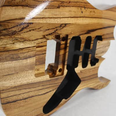 Finished Zebrawood RG Guitar body fits Ibanez(tm) 6 string AANJ RG and Jem Necks J1398 image 5