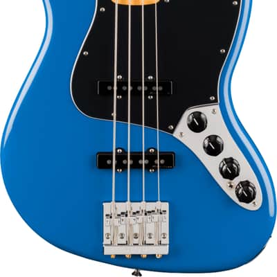 Fender Player II Modified Active Jazz Bass 4-String Bass Guitar, Maple Fingerboard, Electric Blue image 2