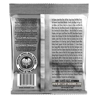 Ernie Ball 3127 RPS Coated Titanium Beefy Slinky 11-54 image 3