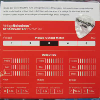 Fender Vintage Noiseless Stratocaster Pickups Set Aged White 0992115000 image 2