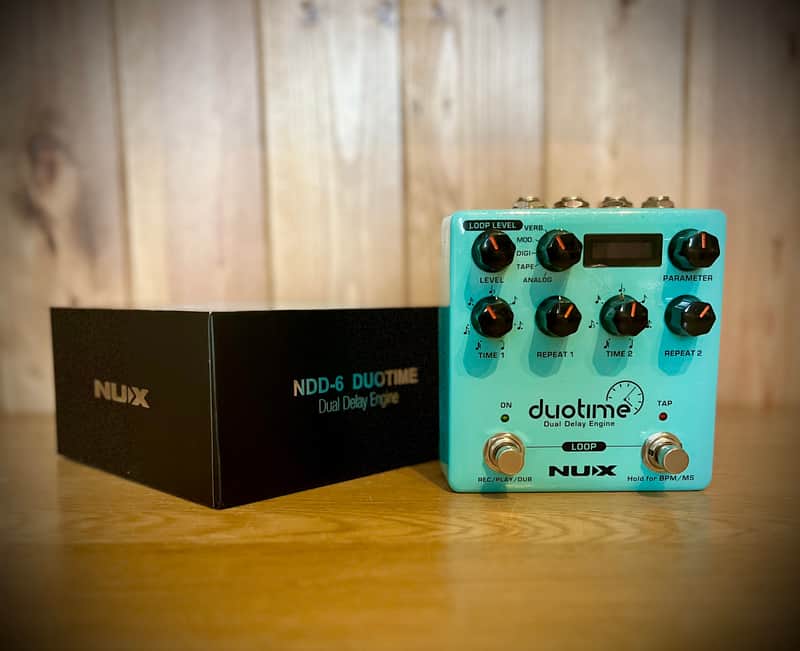 NuX Duotime NDD-6 Delay Engine 2010s - Blue image 1