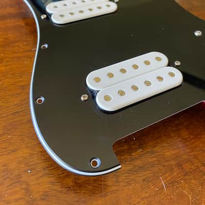 Warmoth Fishman Fluence-loaded pickguard - Black imagen 2