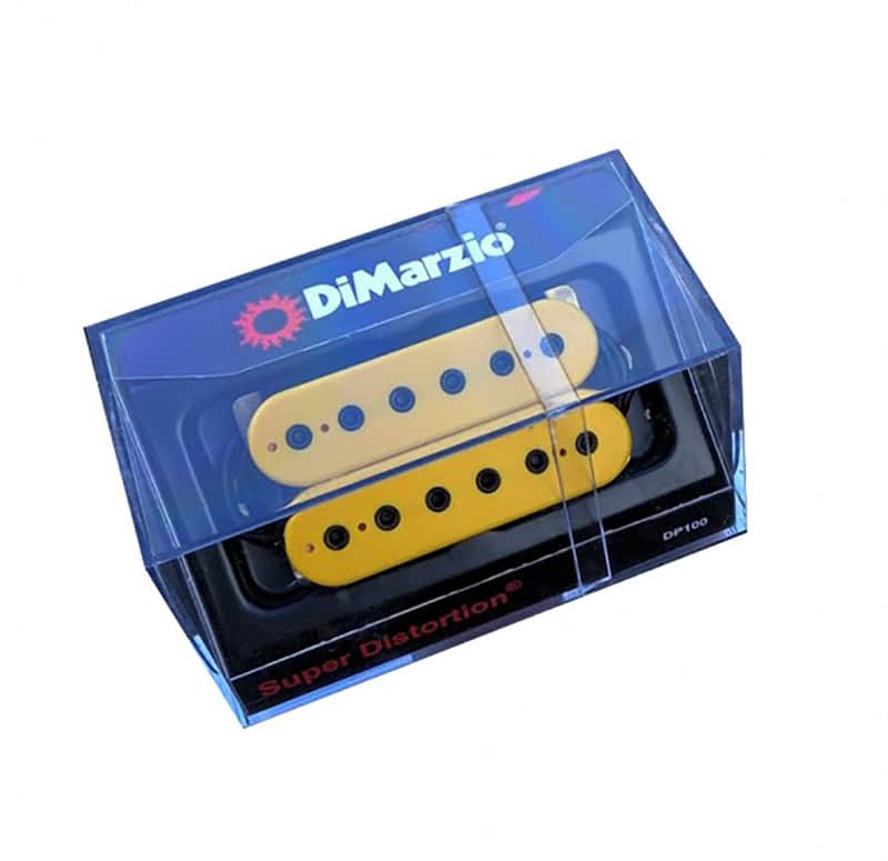 DiMarzio DP100Y+BK Yellow with Black Poles