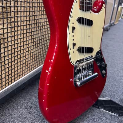Fender Mustang Guitar with Rosewood Fretboard 1965 Dakota Red image 7