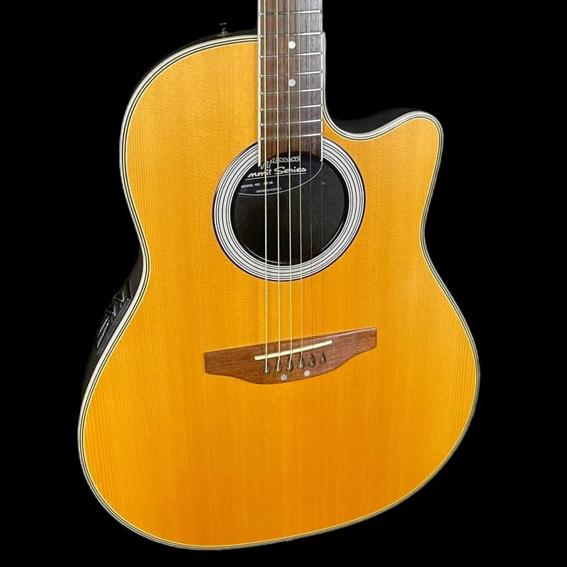 Ovation Applause AE 28 Electro-Acoustic Guitar in Natural | Reverb