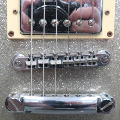 Epiphone Les Paul Model Gibson - Silver Sparkle Electric Guitar image 8