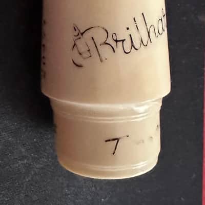 Brilhart Greatneck Tonalin #4 Alto Saxophone Mouthpiece w/ Echobrass Ligature image 3