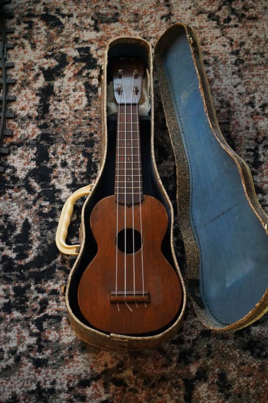Vintage Martin Style 0 Soprano Ukulele 1950s Mahogony, Brazilian Rosewood image 1