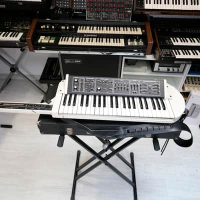 Moog Liberation white, from spanish 70's band Asfalto, signed by Bob Moog + original manuals + original case image 3