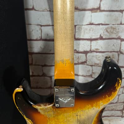 Fender Custom Shop Stratocaster LIMITED EDITION Big Head 1966 Super Heavey Relic Tri-Color-Sunburst image 16